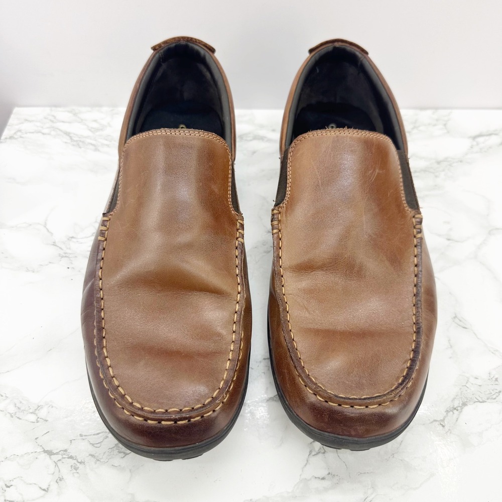 Cole Haan New Harbor Venetian II Loafers Mens 12 Brown Leather Slip On C25768